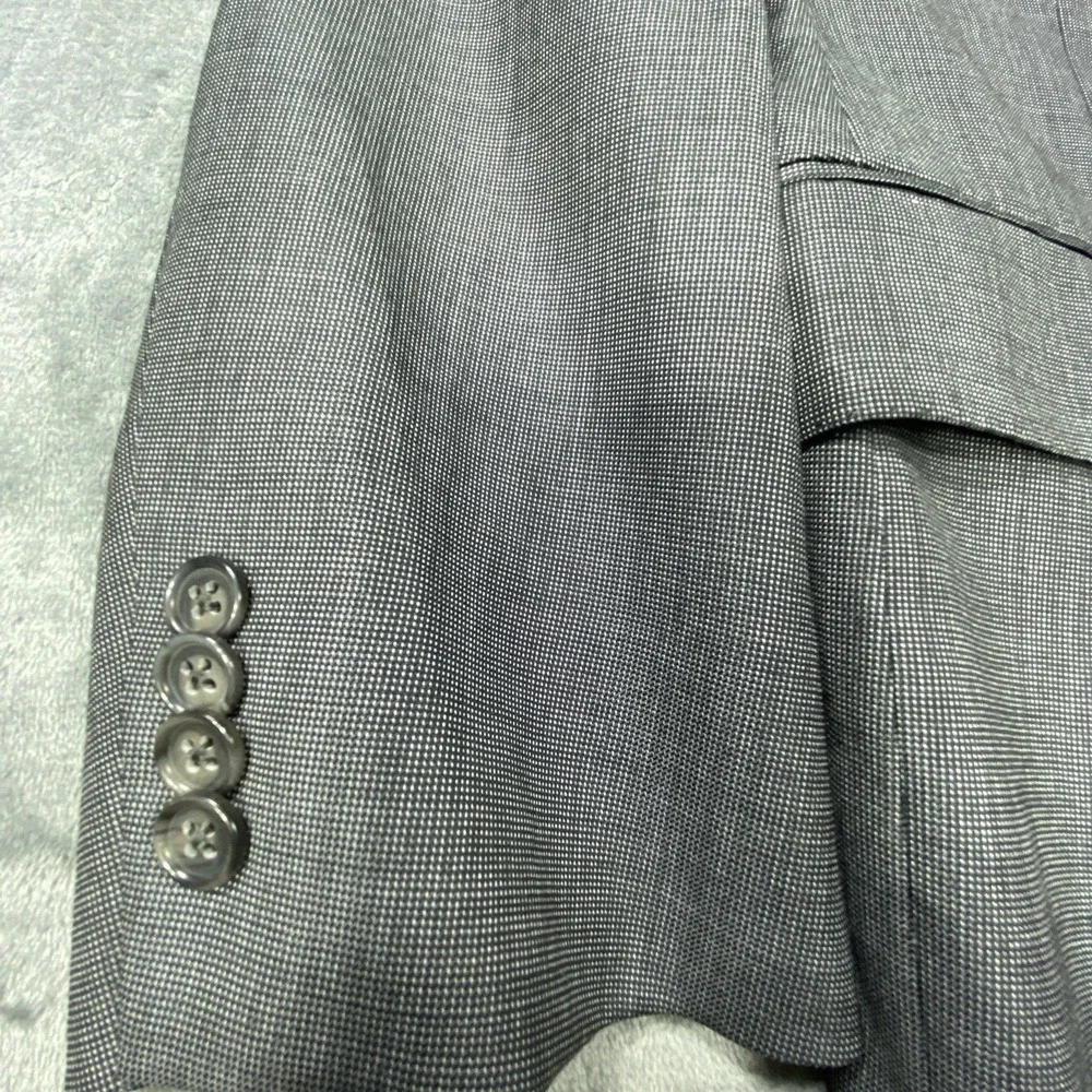 Ing Loro Piana Cremieux Blazer‎ 48R Micro Check 100% Wool Sport Coat Jacket Suit